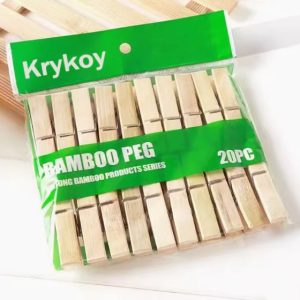 Krykoy Bamboo and wooden clip windproof clip Clothes-pegs
